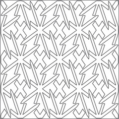 
Vector pattern with symmetrical elements . Repeating geometric tiles from striped elements.Monochrome stylish texture.Black and 
white pattern for wallpapers and backgrounds.