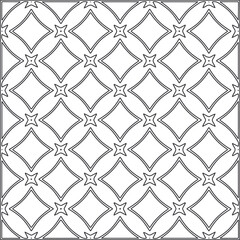 
Vector pattern with symmetrical elements . Repeating geometric tiles from striped elements.Monochrome stylish texture.Black and 
white pattern for wallpapers and backgrounds.