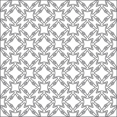 
Vector pattern with symmetrical elements . Repeating geometric tiles from striped elements.Monochrome stylish texture.Black and 
white pattern for wallpapers and backgrounds.