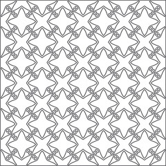 
Vector pattern with symmetrical elements . Repeating geometric tiles from striped elements.Monochrome stylish texture.Black and 
white pattern for wallpapers and backgrounds.
