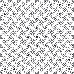 
Vector pattern with symmetrical elements . Repeating geometric tiles from striped elements.Monochrome stylish texture.Black and 
white pattern for wallpapers and backgrounds.