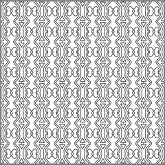 Fototapeta premium Vector pattern with symmetrical elements . Repeating geometric tiles from striped elements.Monochrome stylish texture.Black and white pattern for wallpapers and backgrounds.