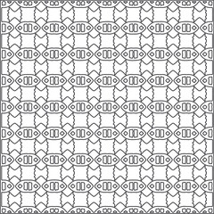 
Vector pattern with symmetrical elements . Repeating geometric tiles from striped elements.Monochrome stylish texture.Black and 
white pattern for wallpapers and backgrounds.