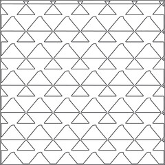 Vector pattern with symmetrical elements . Repeating geometric tiles from striped elements.Monochrome stylish texture.Black and 
white pattern for wallpapers and backgrounds.