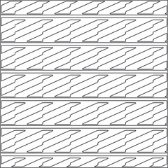 Vector pattern with symmetrical elements . Repeating geometric tiles from striped elements.Monochrome stylish texture.Black and 
white pattern for wallpapers and backgrounds.
