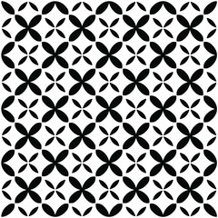 Seamless vector pattern in geometric ornamental style. Black  pattern.Design element for prints, backgrounds, template, web pages 
and textile pattern. Geometric art.