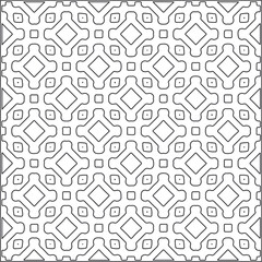 Vector pattern with symmetrical elements . Repeating geometric tiles from striped elements.Monochrome stylish texture.Black and 
white pattern for wallpapers and backgrounds.