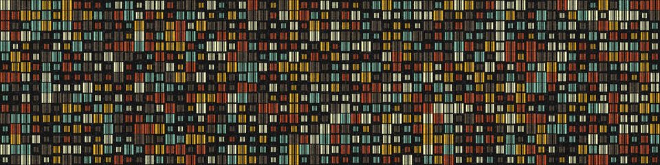 Obraz premium Abstract Geometric Pattern generative computational art illustration