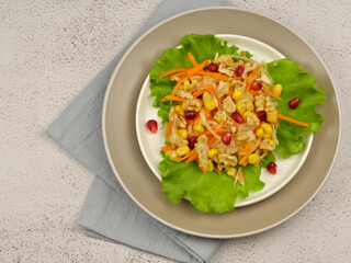 salad with chicken and vegetables