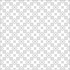 Vector pattern with symmetrical elements . Repeating geometric tiles from striped elements.Monochrome stylish texture.Black and 
white pattern for wallpapers and backgrounds.