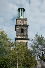 Aegidienkirche, ruiny kościoła, pomnik wojenny. Hanower, Dolna Saksonia, Niemcy. - obrazy, fototapety, plakaty
