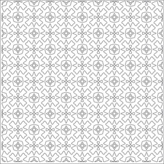 Vector pattern with symmetrical elements . Repeating geometric tiles from striped elements.Monochrome stylish texture.Black and 
white pattern for wallpapers and backgrounds.