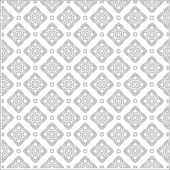 Vector pattern with symmetrical elements . Repeating geometric tiles from striped elements.Monochrome stylish texture.Black and 
white pattern for wallpapers and backgrounds.