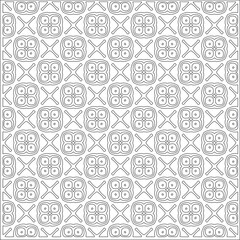Vector pattern with symmetrical elements . Repeating geometric tiles from striped elements.Monochrome stylish texture.Black and 
white pattern for wallpapers and backgrounds.