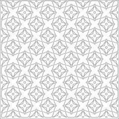 Vector pattern with symmetrical elements . Repeating geometric tiles from striped elements.Monochrome stylish texture.Black and 
white pattern for wallpapers and backgrounds.