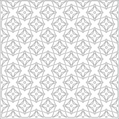 Vector pattern with symmetrical elements . Repeating geometric tiles from striped elements.Monochrome stylish texture.Black and 
white pattern for wallpapers and backgrounds.