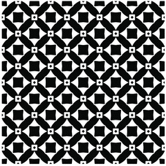 Seamless vector pattern in geometric ornamental style. Black  pattern.Design element for prints, backgrounds, template, web pages 
and textile pattern. Geometric art.