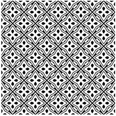 Seamless vector pattern in geometric ornamental style. Black  pattern.Design element for prints, backgrounds, template, web pages 
and textile pattern. Geometric art.