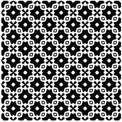 Seamless vector pattern in geometric ornamental style. Black  pattern.Design element for prints, backgrounds, template, web pages 
and textile pattern. Geometric art.