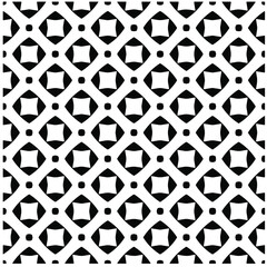 Seamless vector pattern in geometric ornamental style. Black  pattern.Design element for prints, backgrounds, template, web pages 
and textile pattern. Geometric art.