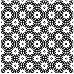 Seamless vector pattern in geometric ornamental style. Black  pattern.Design element for prints, backgrounds, template, web pages 
and textile pattern. Geometric art.