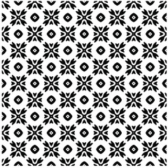 Seamless vector pattern in geometric ornamental style. Black  pattern.Design element for prints, backgrounds, template, web pages 
and textile pattern. Geometric art.