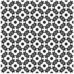 Seamless vector pattern in geometric ornamental style. Black  pattern.Design element for prints, backgrounds, template, web pages 
and textile pattern. Geometric art.