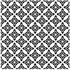 Seamless vector pattern in geometric ornamental style. Black  pattern.Design element for prints, backgrounds, template, web pages 
and textile pattern. Geometric art.