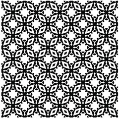 Seamless vector pattern in geometric ornamental style. Black  pattern.Design element for prints, backgrounds, template, web pages 
and textile pattern. Geometric art.