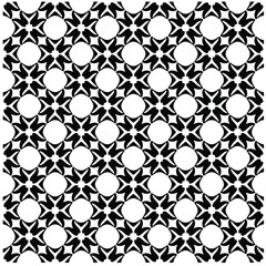 Seamless vector pattern in geometric ornamental style. Black  pattern.Design element for prints, backgrounds, template, web pages 
and textile pattern. Geometric art.