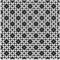 Seamless vector pattern in geometric ornamental style. Black  pattern.Design element for prints, backgrounds, template, web pages 
and textile pattern. Geometric art.