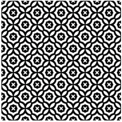 Seamless vector pattern in geometric ornamental style. Black  pattern.Design element for prints, backgrounds, template, web pages 
and textile pattern. Geometric art.