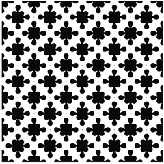 Seamless vector pattern in geometric ornamental style. Black  pattern.Design element for prints, backgrounds, template, web pages 
and textile pattern. Geometric art.