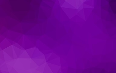Light Purple vector polygonal template.