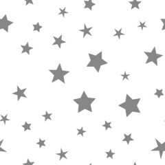 Stars seamless pattern. Star icons texture background. Starry sky and night design.