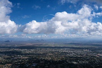 clouds over the city