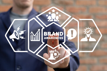 Brand awareness campaign concept. Business branding.