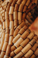 Wine cork pattern. Wine corks pattern background.