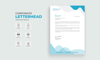 Corporate Letterhead Template Design