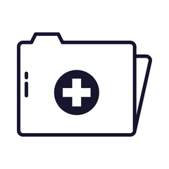 Obraz premium medicine folder icon