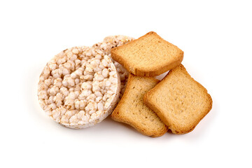 Cereal products, isolated on white background. High resolution image.