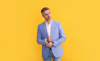 adult businessman in formalwear. business success. successful man in businesslike suit.
