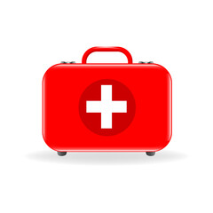 Obraz premium First aid kit illustration design isolated on white background