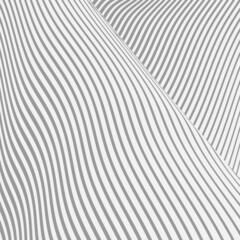 Monochrome abstract striped banner with calm gray wavy lines and deformation effect. Modern vector background saver for web design, business card, mobile apps, poster, web banner, package.