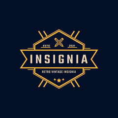 Classic Vintage Retro Label Badge Insignia Logo Design for Business Design Template