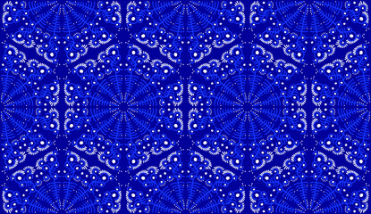 Fototapeta premium Lace pattern with hand-drawn ornament