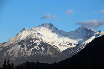 Naklejka na ściany i meble Mountains In Winter, Banff National Park, Alberta