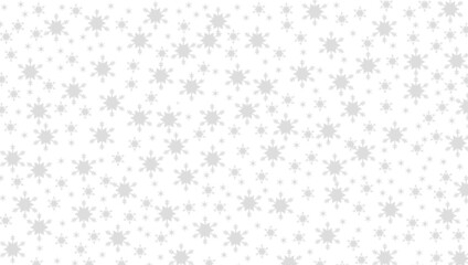 snowflakes designed as snow crystals, star or crystal shape on neutral background, like snowfall in christmas day - obrazy, fototapety, plakaty
