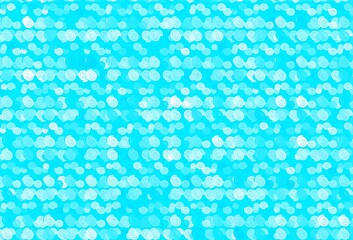 Light BLUE vector pattern with lines, ovals.