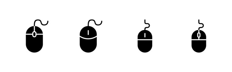 Mouse icons set. click sign and symbol. pointer icon vector.